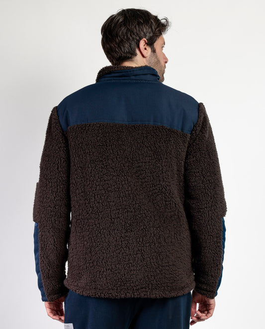 Chaqueta Marron Manga Larga Calentita Amber para Hombre