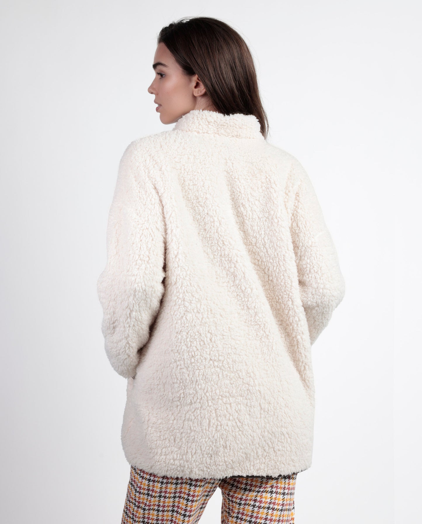 Bata Manga Larga Calentita Lou Lou Returns para Mujer Beige