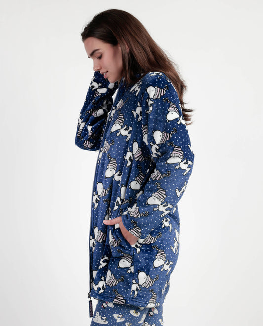 Bata Manga Larga Calentita Snow Drift para Mujer