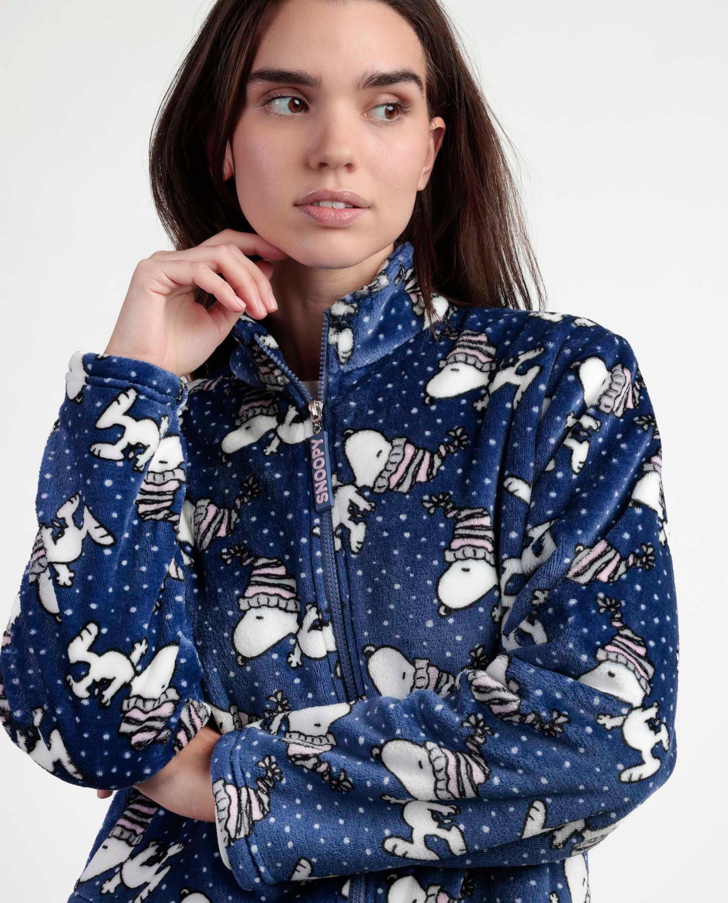 Bata Manga Larga Calentita Snow Drift para Mujer