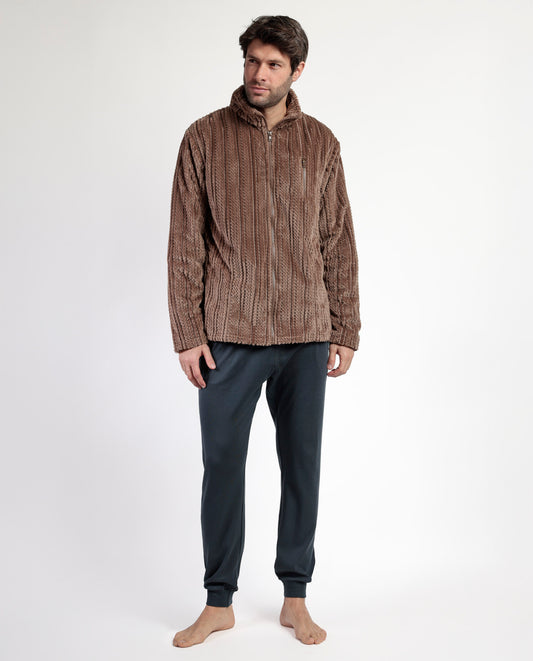 Bata Camel Manga Larga Calentita Cinnamon para Hombre