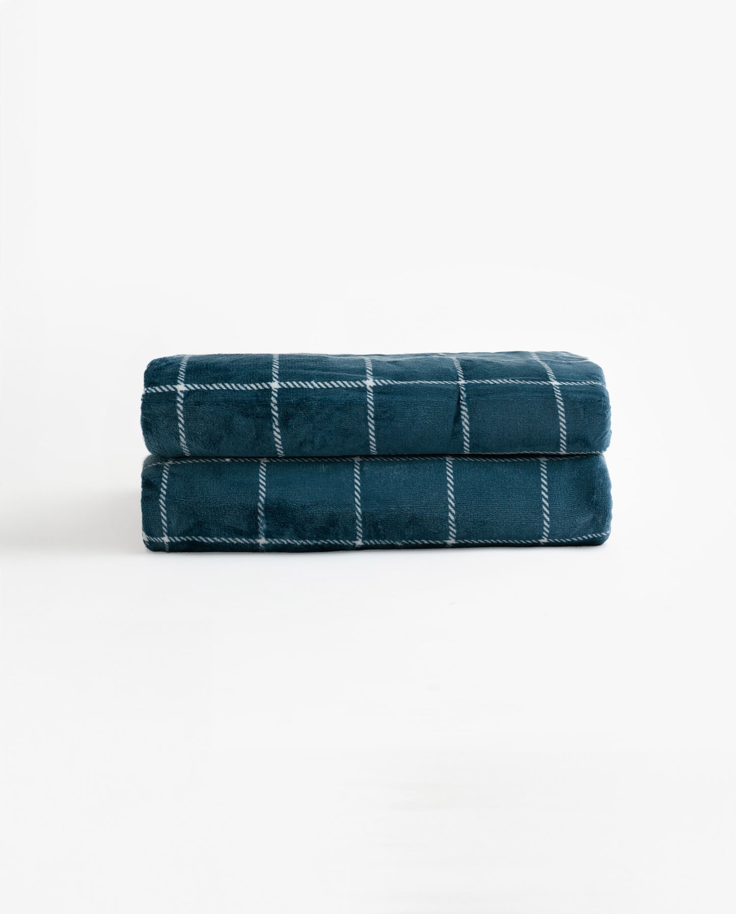 Manta Doble Cara Corel Cuadros Navy