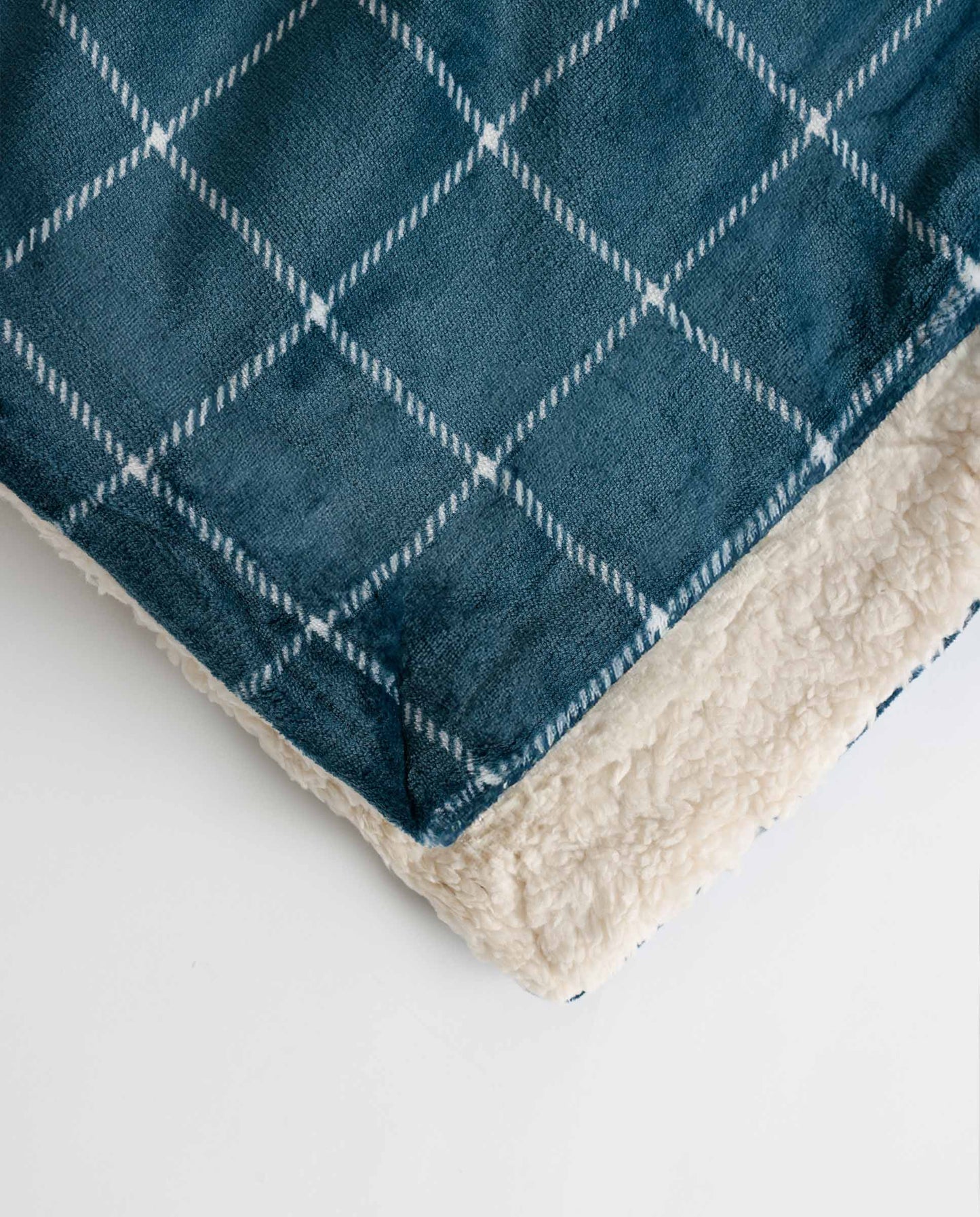 Manta Doble Cara Corel Cuadros Navy