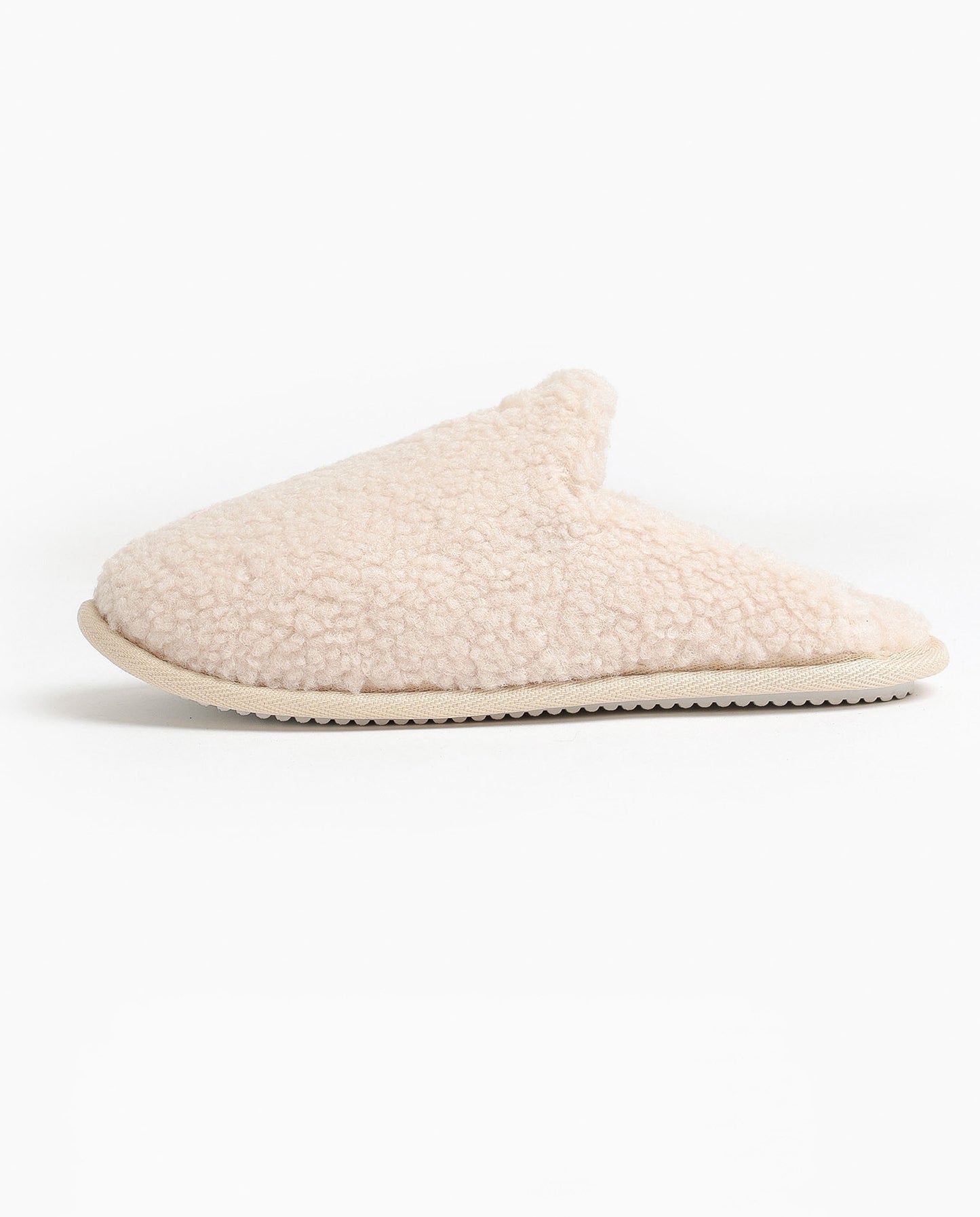 Zapatillas De Estar Por Casa Borreguito Beige para Mujer