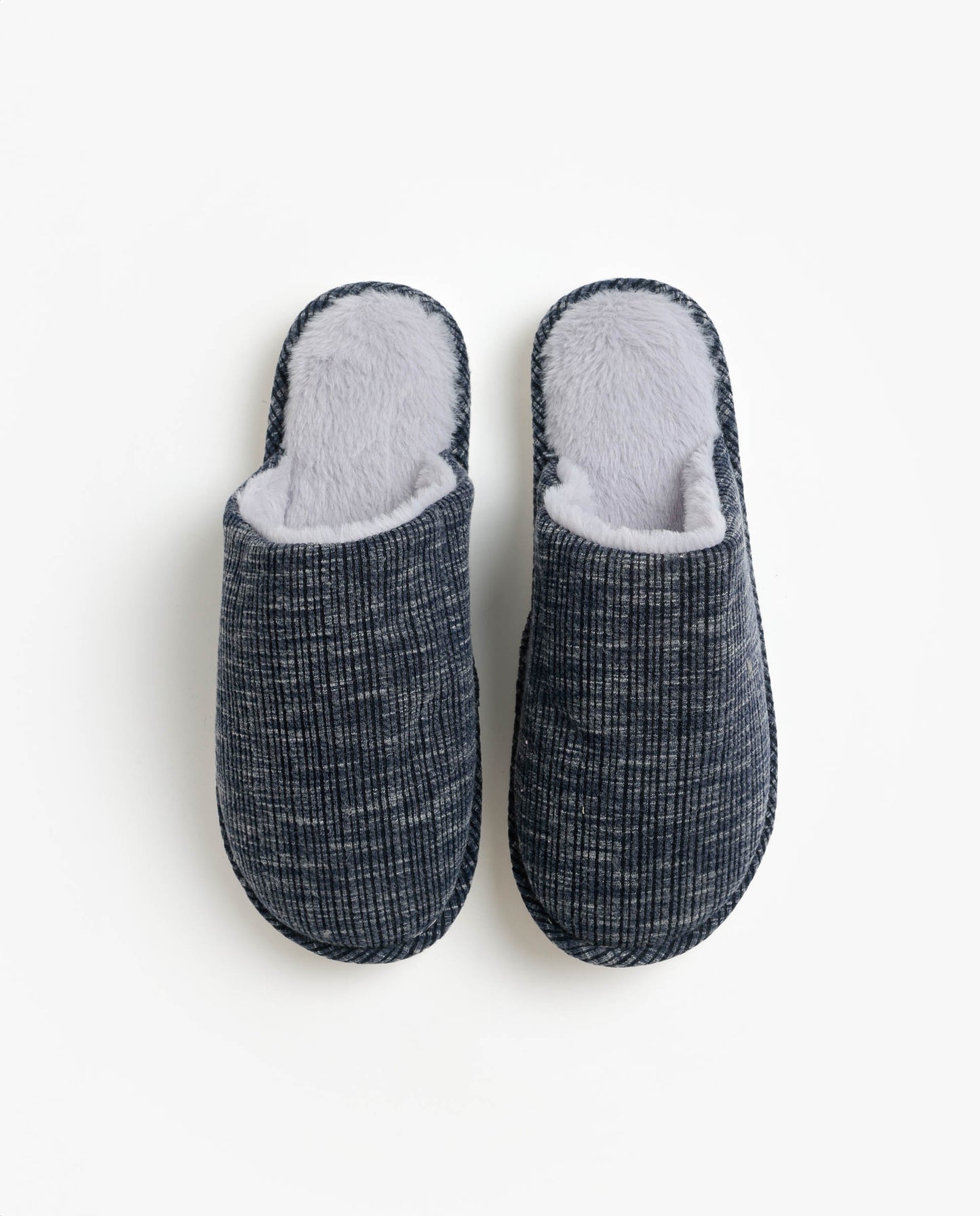 Zapatillas De Estar Por Casa Navy Rayas Jaspe para Hombre