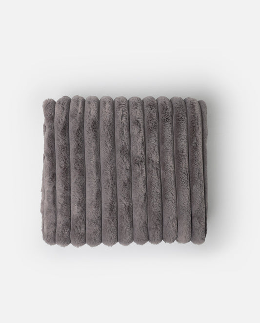 Manta Doble Cara Rabbit Gris Stripe