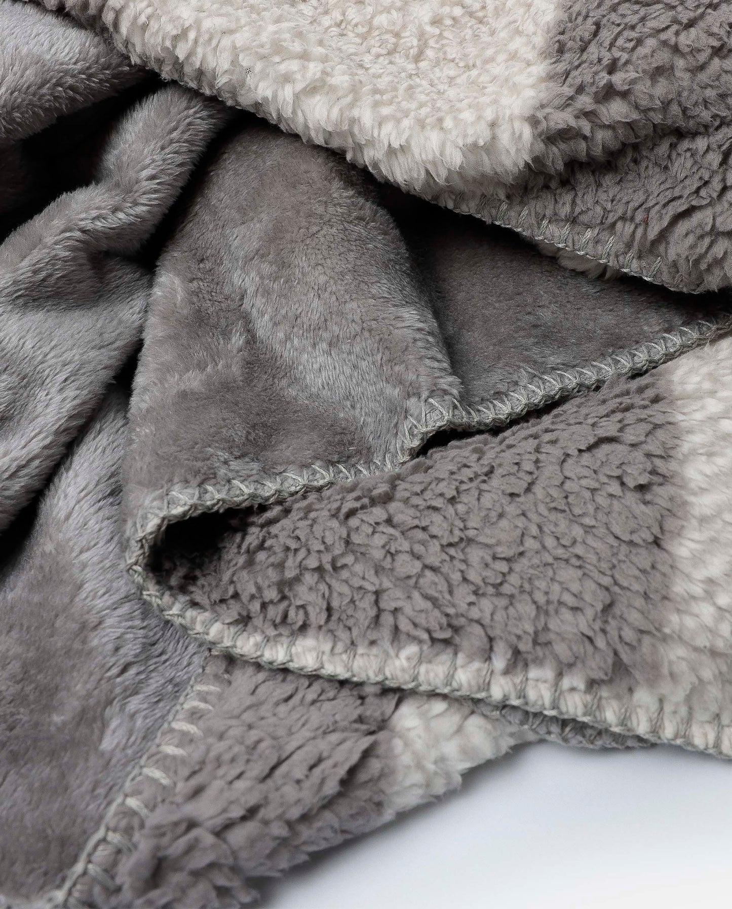 Manta Doble Cara Sherpa Cuadros