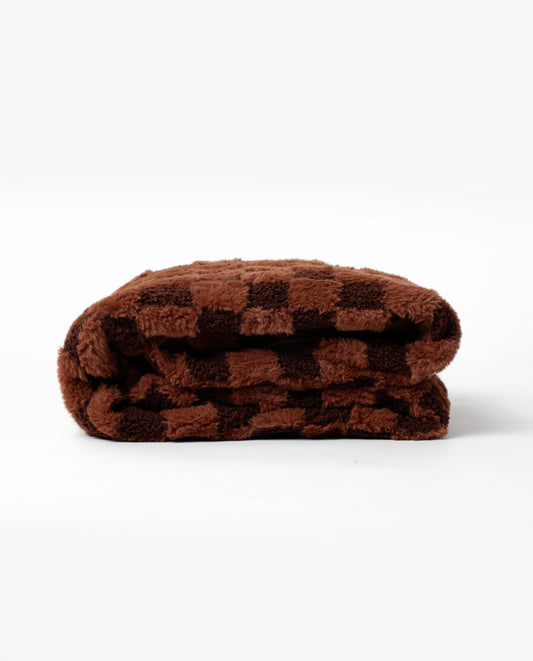 Manta Doble Cara Terry Marron Rabbit