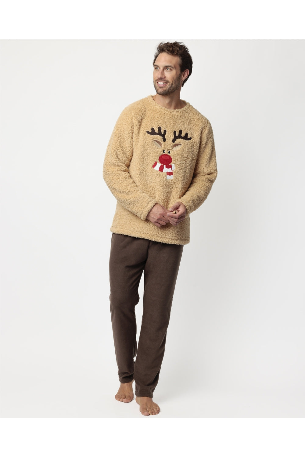 Pijama Manga Larga Calentito Reindeer para Hombre